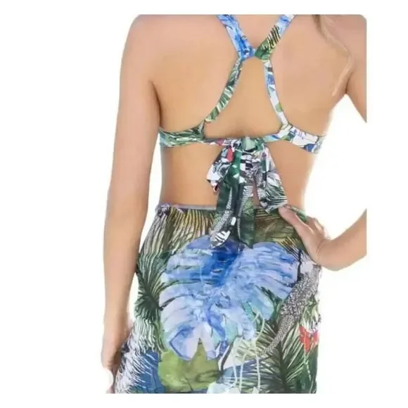 Swiminista x Christian Lacroix Cheer Top in Jardin Exo'Chic Print XS - Picture 4 of 5